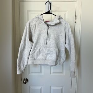 Pink Lily Gray Zip-Up Hoodie